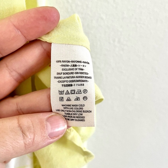 Free People She's a Waterfall Yellow Combo Floral Maxi Dress Size 4 - Picture 10 of 11